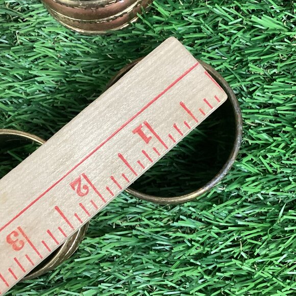 Vintage Copper & Brass Napkin Rings Set of 6 - Picture 5 of 7